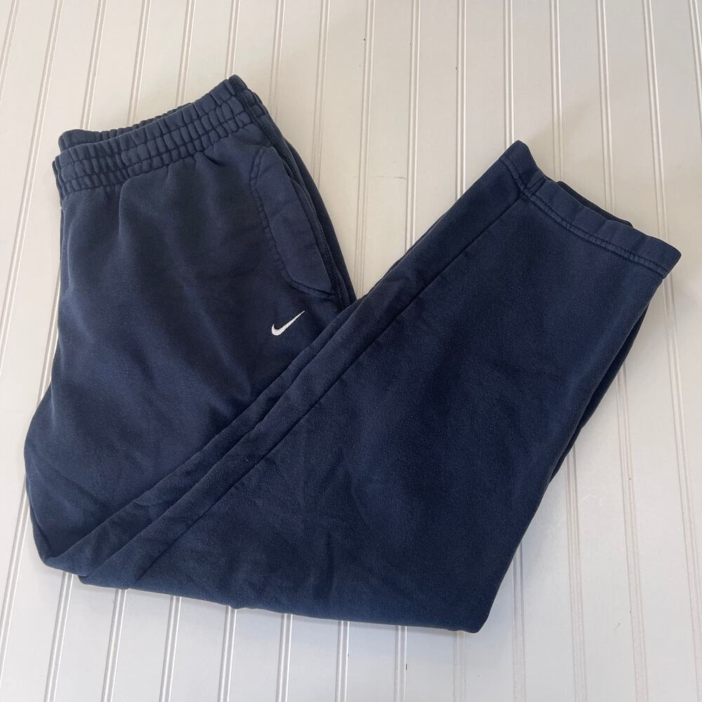 Vintage Y2K Nike Athletic Department Navy Sweatpants Pockets Size Mens Large